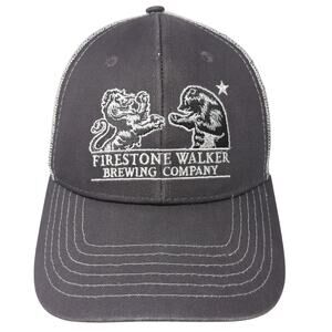 Firestone Walker Brewing Company Trucker Hat Gray One Size Adjustable Mesh Back